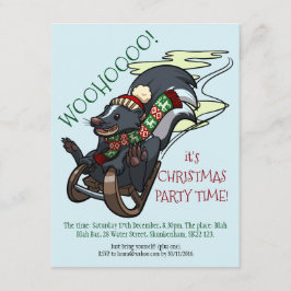 Invitación Basura En Un Personalizado Fiesta De Navidades Mor