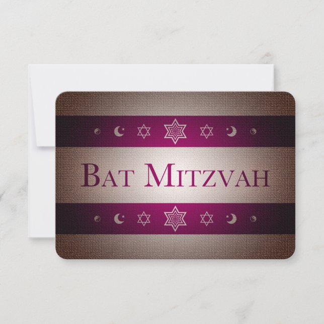 Invitación Bat Mitzvah (Anverso)