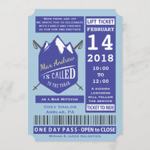 Invitación Bat Mitzvah