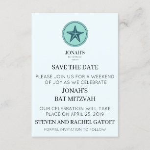INVITACIÓN BAT MITZVAH AHORRA LA FECHA
