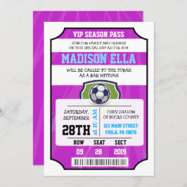 INVITACIÓN Bat Mitzvah BOLETOS VIP DE FÚTBOL