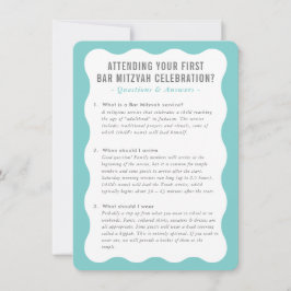 Invitación BAT MITZVAH información de servicio consejos de me
