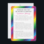 Invitación BAT MITZVAH información sobre el servicio Arcoiris<br><div class="desc">por kat massard >>> WWW.SIMPLYSWEETPAPERIE.COM << Un práctico inserto para su BAR/BAT MITZVAH que resume algunas preguntas y respuestas</div>
