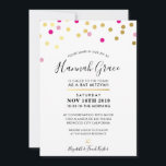 Invitación BAT MITZVAH Lugares modernos de confeti divertido<br><div class="desc">por kat massard >> WWW.SIMPLYSWEETPAPERIE.COM << - - - - - - - - - - - - - - - - - - - - - - - - - - - - - - - - - - - - - - - - - - - - -...</div>
