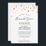 Invitación BAT MITZVAH Lugares modernos de confeti divertido<br><div class="desc">por kat massard >> WWW.SIMPLYSWEETPAPERIE.COM << - - - - - - - - - - - - - - - - - - - - - - - - - - - - - - - - - - - - - - - - - - - - -...</div>