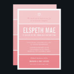 Invitación BAT MITZVAH moderno gradiente oscuro fresco coral<br><div class="desc">por kat massard >>> kat@simplysweetPAPERIE.com << CONTACTE ME para la redacción personalizado o para añadir líneas en hebreo Me encanta el diseño, pero me gustaría ver algunos cambios - otro esquema de color, producto, añadir una foto o adaptarlo para una ocasión diferente - no hay preocupaciones simplemente contáctame - ¡me...</div>
