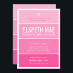 Invitación BAT MITZVAH moderno gradiente oscuro hollywood ros<br><div class="desc">por kat massard >>> kat@simplysweetPAPERIE.com << CONTACTE ME para la redacción personalizado o para añadir líneas en hebreo Me encanta el diseño, pero me gustaría ver algunos cambios - otro esquema de color, producto, añadir una foto o adaptarlo para una ocasión diferente - no hay preocupaciones simplemente contáctame - ¡me...</div>