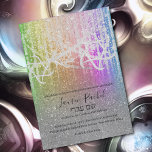 Invitación Bat Mitzvah Rainbow Extra Sparkly<br><div class="desc">Invitaciones a Bat Mitzvah Rainbow Extra Sparkly Bar Mitzvah y Bat Mitzvah diseñadas por Umua. Impreso y enviado por Zazzle o sus socios.</div>