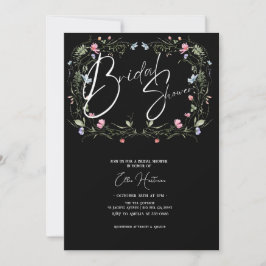 Invitación Batalla de novias de flores silvestres rusas