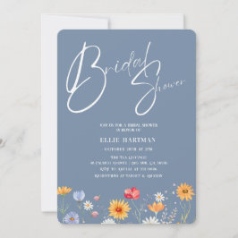 Invitación Batalla de novias de flores silvestres rusas