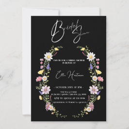 Invitación Batalla de novias de flores silvestres rusas