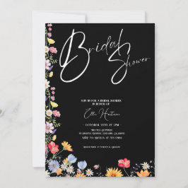 Invitación Batalla de novias de flores silvestres rusas