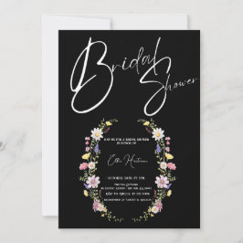 Invitación Batalla de novias de flores silvestres rusas