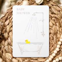 Bathtub Duck Baby Shower Gender Neutral