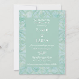 Invitación Batik personalizado de floraciones de primavera ve