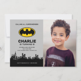 Invitación Batman - Ciudad Gótica | Cumpleaños de los chicos 