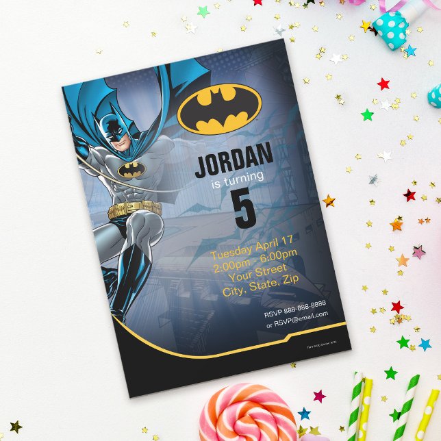 Invitación Batman | Cumpleaños feliz (Subido por el creador)