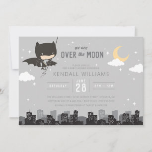 Invitación Batman   Estamos en el Baby Shower de Moon Boy
