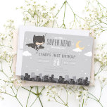 Invitación Batman Super Hero First Birthday<br><div class="desc">Invite all your family and friends to your little Super Hero's First Birthday with these cute Batman Birthday invitations. Personalize by adding your party details!</div>