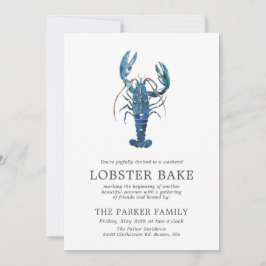 Invitación Bato de langosta azul oceánico