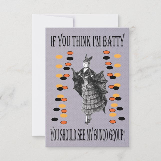 Invitación Batty Bunco (Anverso)