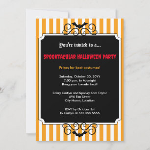 Invitación Batty Halloween Party