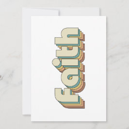 Invitación Bauhaus Faith Christian Inspirador Vibes