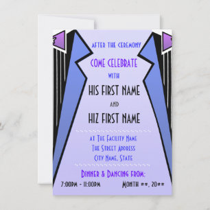 Invitación Bauhaus Tuxedo - LBV (Recepción)