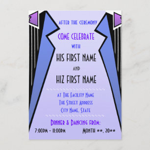 Invitación Bauhaus Tuxedo - LBV (Recepción)