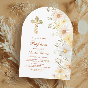 Invitación Bautismo arca de Daisies