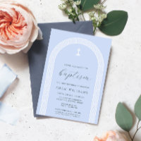 Bautismo azul del arco de la clave griega