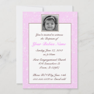Invitación Bautismo Chica / cristianismo