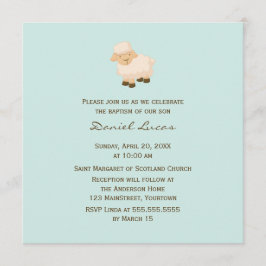 Invitación Bautismo de cordero pequeño