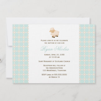Invitación Bautismo de cordero pequeño