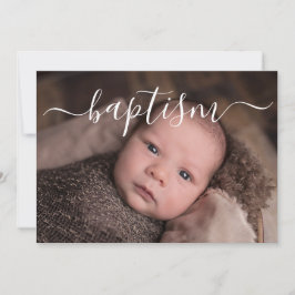 Invitación Bautismo de escritura manuscrita