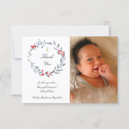 Invitación bautismo de invierno gracias
