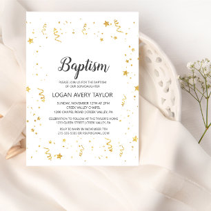 Invitación Bautismo de la celebración del oro