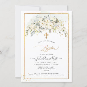 Invitación Bautismo de los Rosas de Alabastro H2 de PixDezine