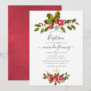 Invitación Bautismo de Navidad