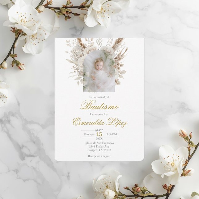 Invitación Bautismo Elegante (Subido por el creador)
