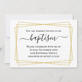 Invitación Bautismo elegante para adultos