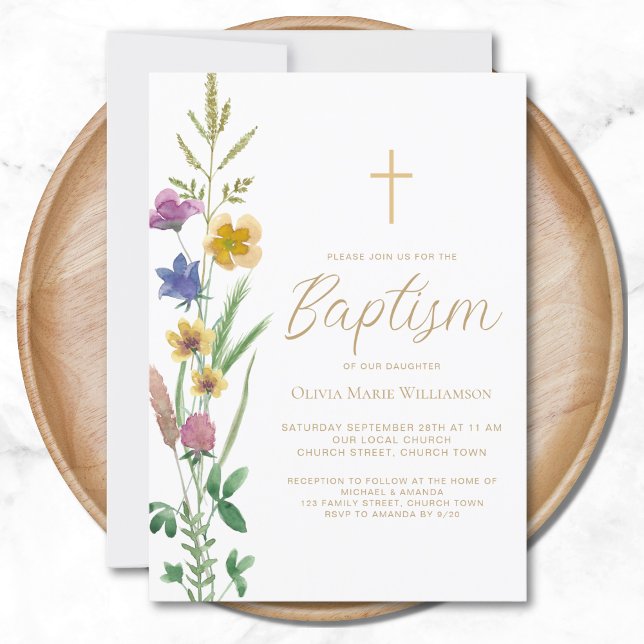 Invitación Bautismo floral (Subido por el creador)