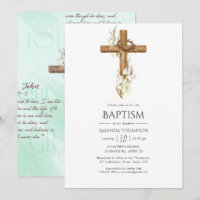 Bautismo floral acuarela/ cristianismo/ dedicción