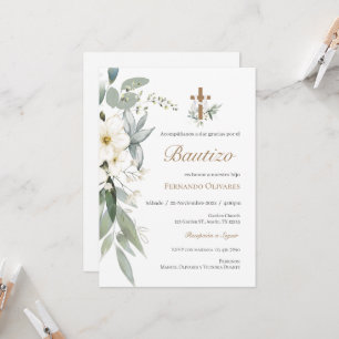 Invitación Bautismo floral de la vegetación española