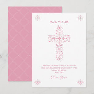 Invitación Bautismo, gracias cardar - la nota de encargo del