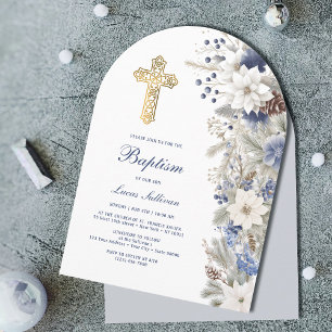 Invitación Bautismo invernal