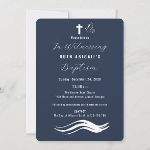 Invitación Bautismo moderno para adultos