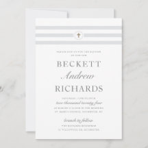 Bautismo religioso clásico de stripe