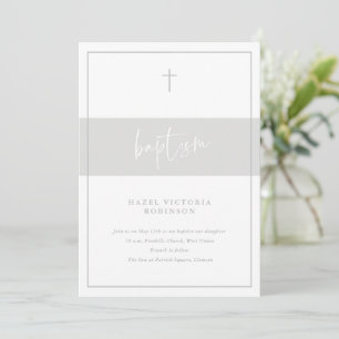 Invitación Bautismo Religioso de Escritura Mínima