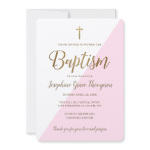 Bautismo virtual de la Cruz de Oro Blanco Rosa Mod